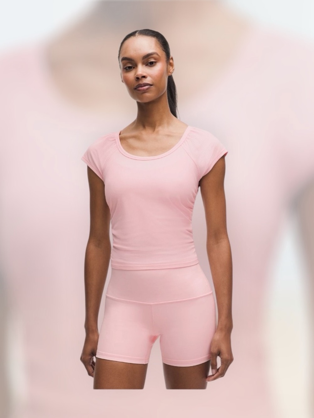 Lululemon All It Takes Short Sleeve
Meadowsweet Pink / Milkshake pink/stawberry